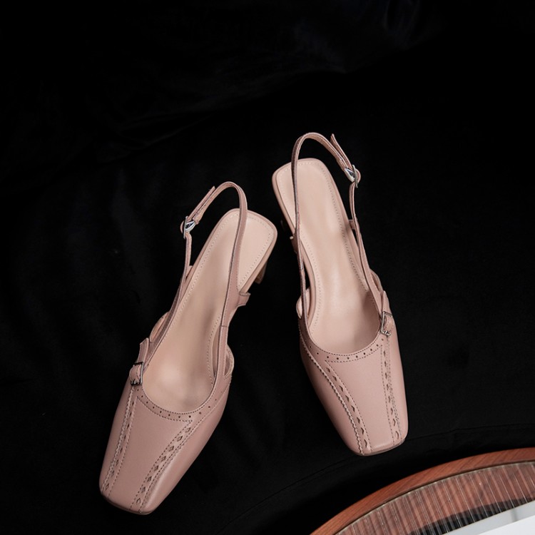 Minimalist Mary Jane Shoes with Buckle and Square Toe - Image 4
