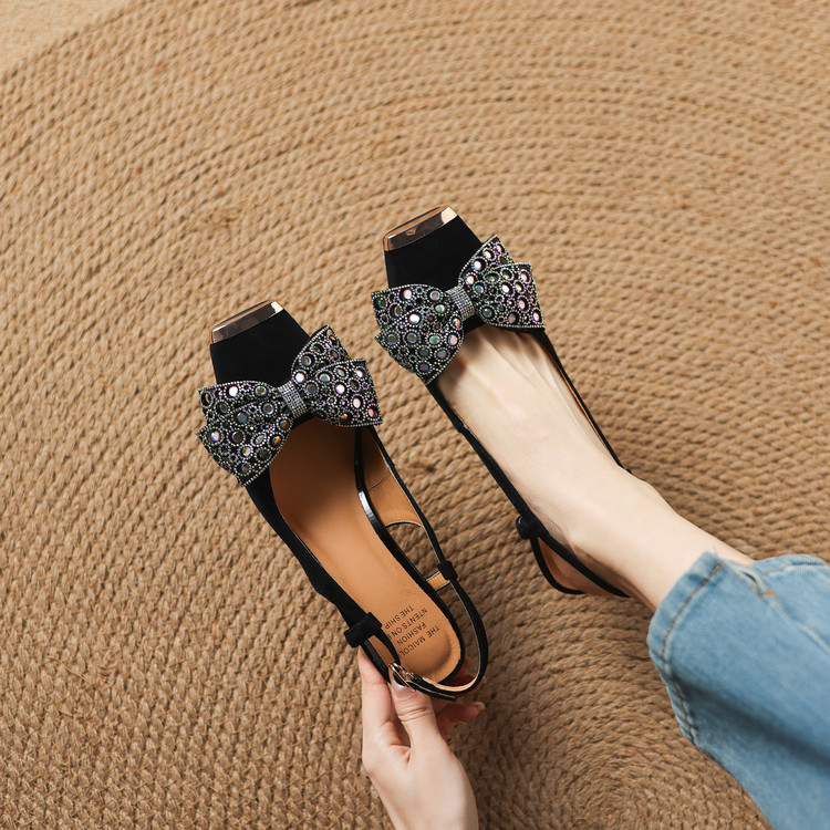 Women's Closed Toe Block Heel Sandals - French Style Summer 2026 - Image 5